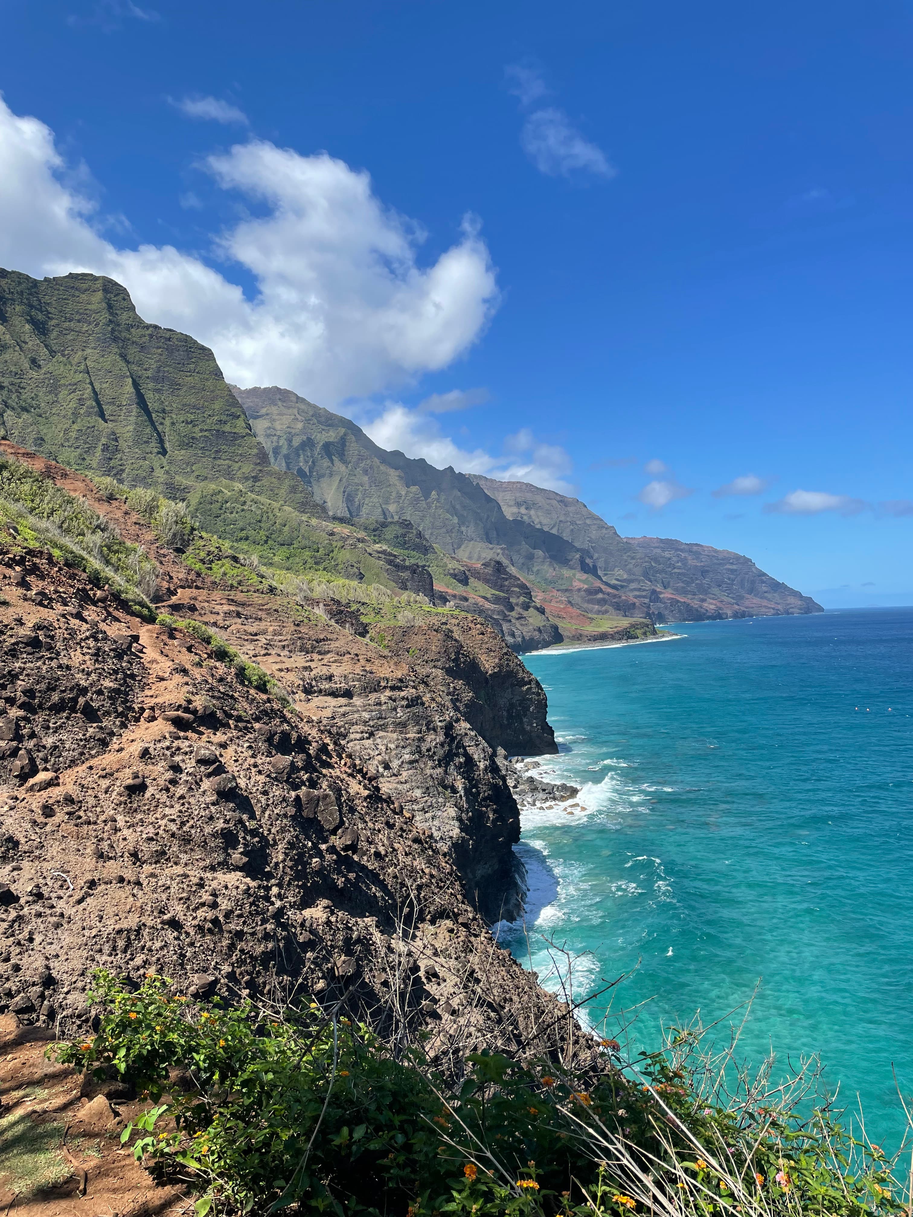 Kalalau Trail and Nāpali Coast scenery